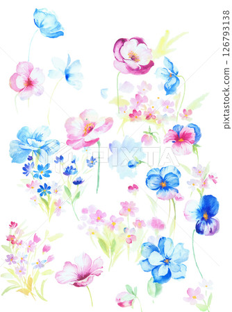 Unique Hand Painted Geometric and Curly Floral Design Artworks Unique Hand Painted Geometric and Curly Floral Design Artworks 126793138