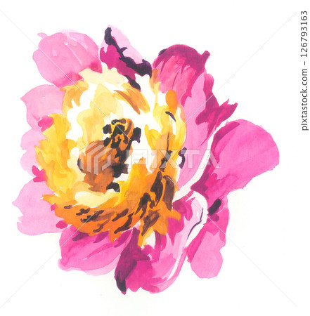 Unique Hand Painted Geometric and Curly Floral Design Artworks Unique Hand Painted Geometric and Curly Floral Design Artworks 126793163