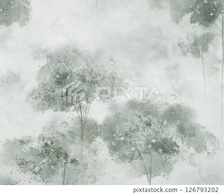 Elegant Handmade Geometric Floral Scroll Pattern Compositions 126793202