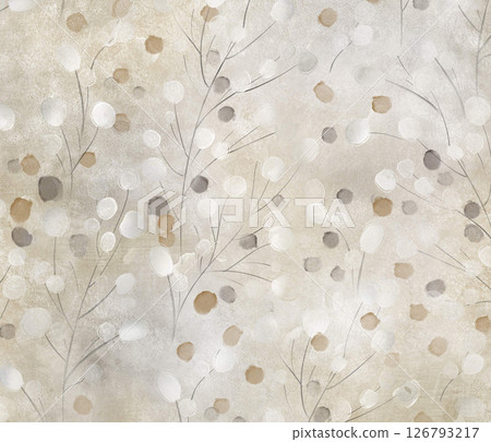 Elegant Handmade Geometric Floral Scroll Pattern Compositions 126793217
