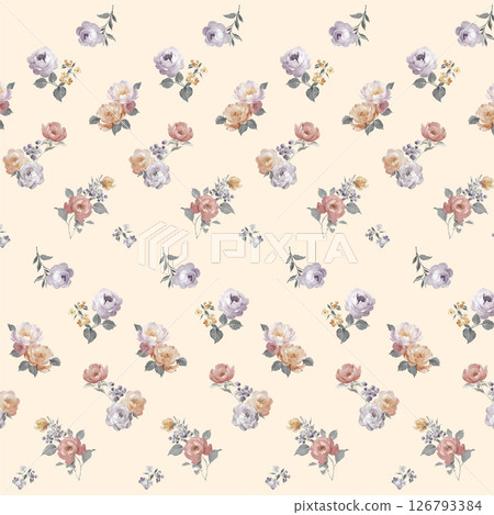 Modern Geometric and Curly Floral Pattern Hand Drawn Art Pieces Modern Geometric and Curly Floral Pattern Hand Drawn Art Pieces 126793384