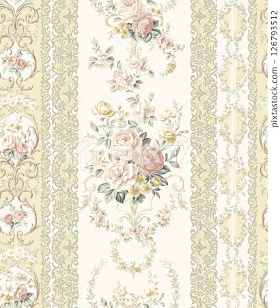 Timeless Geometric Shapes Blended with Floral Scrollwork Drawings Timeless Geometric Shapes Blended with Floral Scrollwork Drawings 126793512