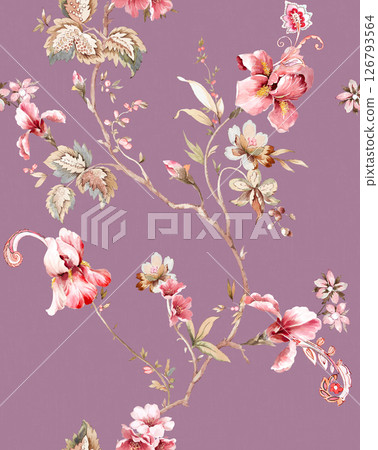 Timeless Geometric Shapes Blended with Floral Scrollwork Drawings Timeless Geometric Shapes Blended with Floral Scrollwork Drawings 126793564