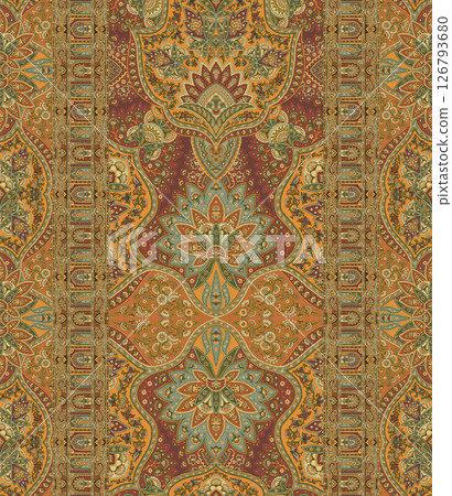 Stunning Hand Painted Geometric Floral Scroll Pattern Creations Stunning Hand Painted Geometric Floral Scroll Pattern Creations 126793680