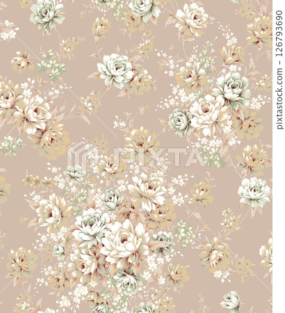 Stunning Hand Painted Geometric Floral Scroll Pattern Creations Stunning Hand Painted Geometric Floral Scroll Pattern Creations 126793690