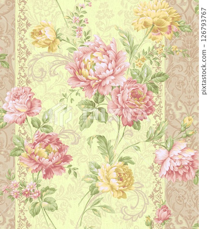 Inspired Geometric Floral Scrollwork Hand Drawn Illustrations Inspired Geometric Floral Scrollwork Hand Drawn Illustrations 126793767