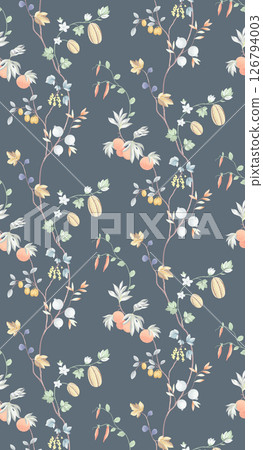 Distinctive Hand Illustrated Geometric Scroll and Floral Designs Distinctive Hand Illustrated Geometric Scroll and Floral Designs 126794003
