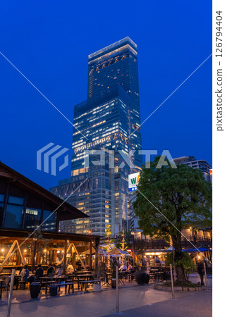 <Osaka Prefecture> Abeno Harukas and Tennoji night view <Osaka Prefecture> Abeno Harukas and Tennoji night view 126794404
