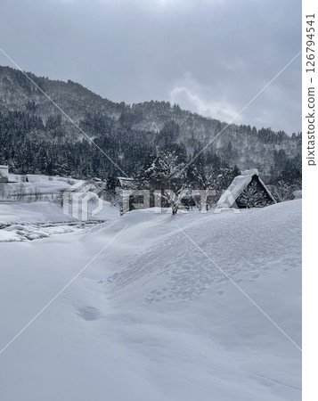 白川鄉被潔白的雪覆蓋 白川鄉被潔白的雪覆蓋 126794541