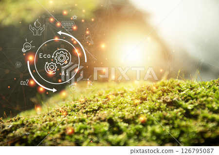 The concept of AI development in conjunction with a green ecosystem reduces carbon dioxide emissions and carbon footprints. 126795087