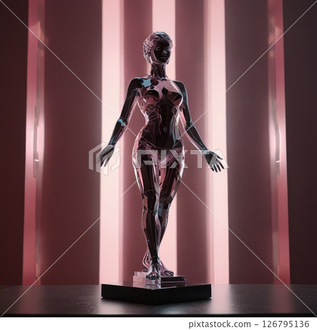 Jewel-like female statue 126795136