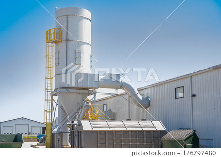 Industrial cyclone separator used for air pollution control of particulate mater  126797480
