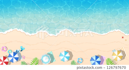 美麗的大海和海岸線 美麗的大海和海岸線 126797670