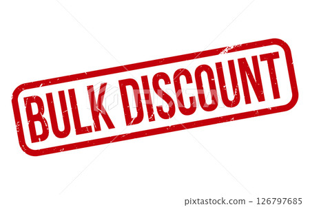 Bulk discount Rubber Stamp Seal Vector Bulk discount Rubber Stamp Seal Vector 126797685