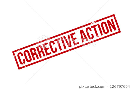 Corrective Action Rubber Stamp Seal Vector 126797694