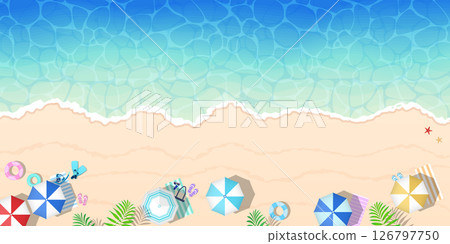 美麗的大海和海岸線 126797750