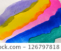 多彩的水彩顏料 126797818