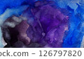 藍紫色水彩顏料背景素材 126797820