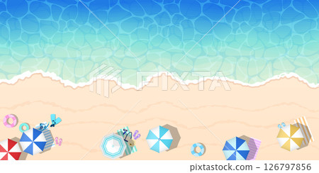 美麗的大海和海岸線 126797856