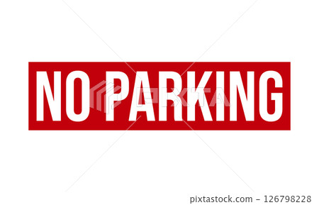 No Parking Rubber Stamp Seal Vector 126798228