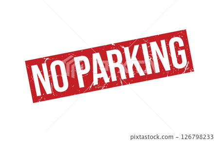 No Parking Rubber Stamp Seal Vector 126798233