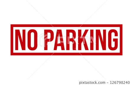 No Parking Rubber Stamp Seal Vector 126798240