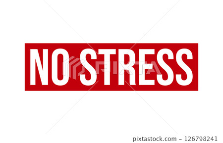 No Stress Rubber Stamp Seal Vector 126798241