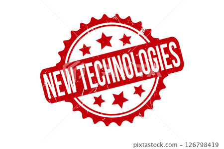 New Technologies rubber grunge stamp seal vector 126798419