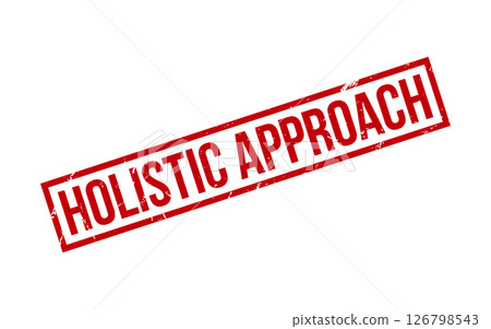 Holistic Approach Rubber Stamp Seal Vector 126798543