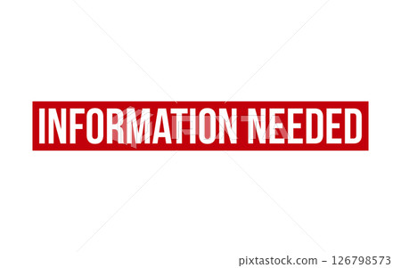 Red Information Needed Rubber Stamp Seal Vector 126798573