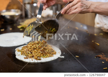 燒烤現代風格的烤肉 燒烤現代風格的烤肉 126798847