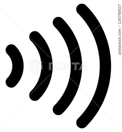 觸摸支付 波紋標記 126798927