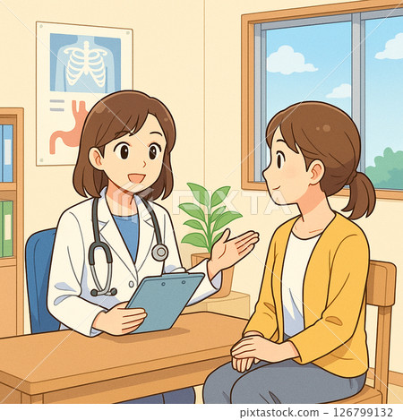女醫生和病人諮詢 126799132