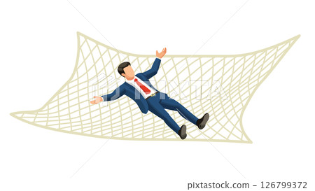 Illustration of a safety net Illustration of a safety net 126799372