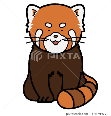 坐著的小熊貓 坐著的小熊貓 126799770