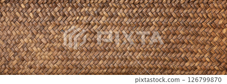 天然材質製成的編織籃的背景紋理 天然材質製成的編織籃的背景紋理 126799870