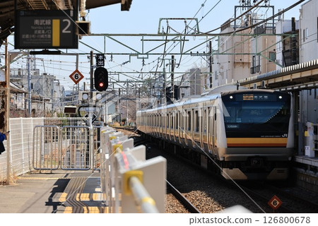 JR南武線宿河原站的風景 JR南武線宿河原站的風景 126800678