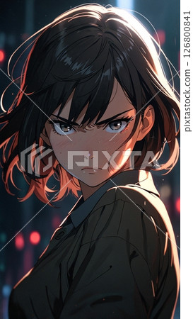 不悅的女人 126800841