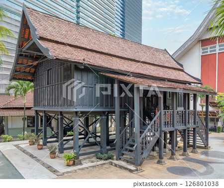 Historical Istana Satu showcases traditional architecture of Terengganu's heritage, in Kuala Lumpur, Malaysia 126801038
