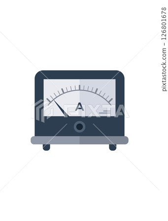 Ammeter icon isolated stock illustration Ammeter icon isolated stock illustration 126801678