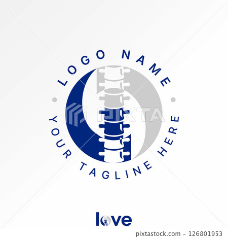 Logo design graphic concept creative premium vector stock image top sell spine bone recovery wellness art adjucting therapy injury massage health care 126801953