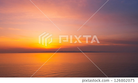 角田岬日落：佐渡島日落 126802075