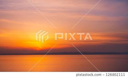 角田岬日落：佐渡島日落 126802111