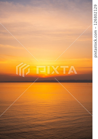 角田岬日落：佐渡島日落 126802129