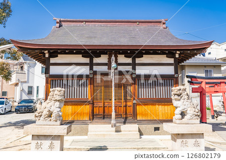 Mikage Itsukushima Shrine (constructed during the Genroku period of the Edo period) - worship hall, Mikage, Higashinada Ward, Kobe City 126802179