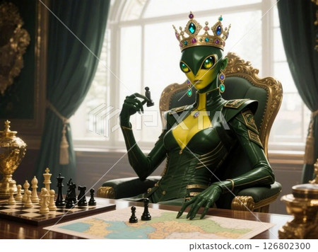 Insect-like alien Mantisman's Chief of Staff A 126802300