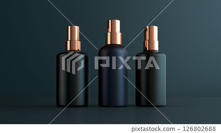 Chic color bottle container background material 126802688