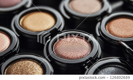 Eyeshadow close-up background material 126802689