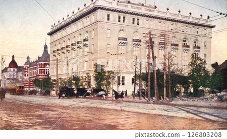 老照片1922-1933年，東京，丸之內，日比谷街和東京會館 126803208