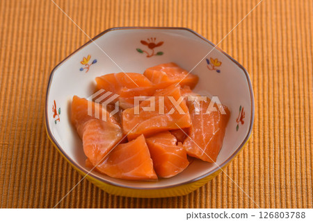 Marinated Salmon Marinated Salmon 126803788